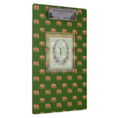 Moderne stijlvolle monogram patroonliften klembord (Rechts)