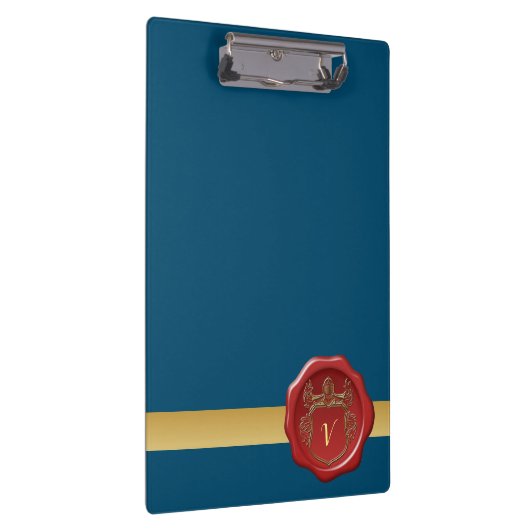 Moderne stijlvolle monogram patroonstempel #2 klembord (Rechts)