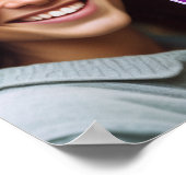 Moderne stijlvolle orchideeën foto Poster (Hoek)