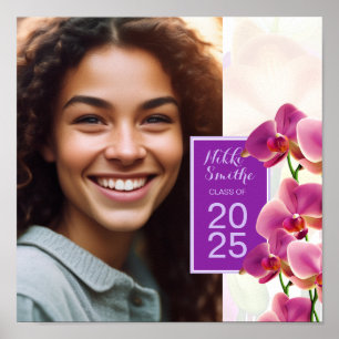 Moderne stijlvolle orchideeën foto Poster