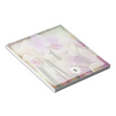 Moderne stijlvolle orchideeën | Voeg je Initiaal N Notitieblok (Schuin)