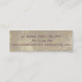 Moderne stijlvolle professional, glitter lips, as mini visitekaartje (Achterkant)