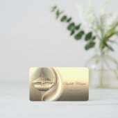 Moderne stijlvolle professional, Gold, Abstract, l Visitekaartje (Staand voorkant)