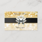 Moderne stijlvolle professionele Lotus Bokeh Visitekaartje (Voorkant)