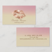 Moderne stijlvolle Roos Gold Lips Visitekaartje (Voorkant / Achterkant)