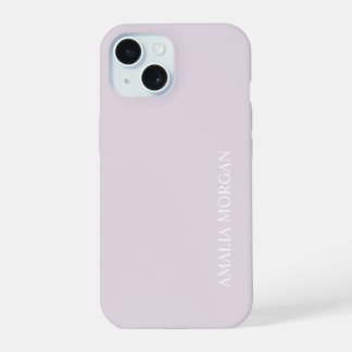 Moderne stijlvolle roze monogram iPhone 15 hoesje