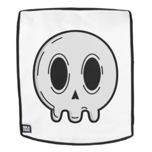 Moderne Stijlvolle Schedel Grafische Witte Minimal Rugtassen