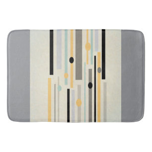 Moderne stijlvolle strepen Mid Century stijl abstr Badmat