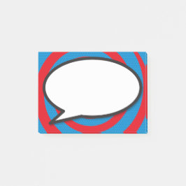 Moderne stijlvolle stripverhaal bubbel post-it® notes