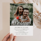 moderne, stijlvolle tekstfotoverlofpartij kaart