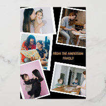 Moderne stijlvolle Valentijnsdag met 5 familiefoto