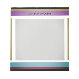 Moderne, stijlvolle, veelzijdige persoonlijke naam notitieblok