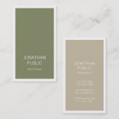 Moderne, stijlvolle vormgeving met design en profe visitekaartje (Voorkant / Achterkant)