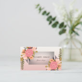 Moderne, stijlvolle Waterverf bloemen Visitekaartje (Staand voorkant)