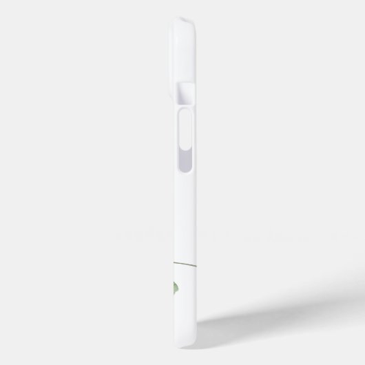 Moderne Stijlvolle Waterverf Bloemenmonogram Case-Mate iPhone Case (Achterkant / Links)