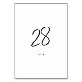 Moderne, stijlvolle, witte bruiloft kaart (Achterkant)