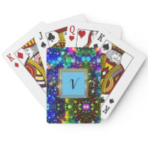 Moderne stille monogram patronen Winter Party