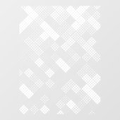 Moderne Stippen Geometrische halftoonpatroonprivac Raamsticker (Vel)