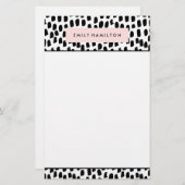 Moderne Stippen | gepersonaliseerd briefpapier (Voorkant / Achterkant)
