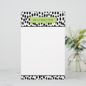 Moderne Stippen | gepersonaliseerd briefpapier (Staand voorkant)