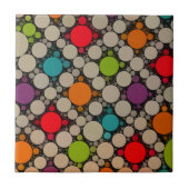Moderne Stippen Hedendaagse kringen Tegeltje (Voorkant)