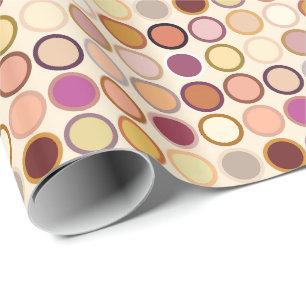 Moderne Stippen uit de middeleeuwen - beige en neu Cadeaupapier