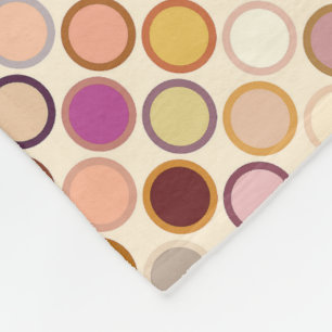 Moderne Stippen uit de middeleeuwen - beige en neu Fleece Deken