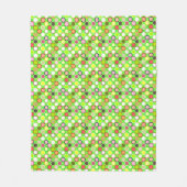 Moderne Stippen uit de middeleeuwen - limoen met m Fleece Deken (Voorkant)