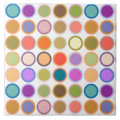 Moderne Stippen uit de middeleeuwen, multi-kleuren Tegeltje (Voorkant)