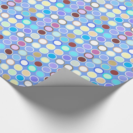 Moderne Stippen uit de middeleeuwen - sky blue & m Cadeaupapier (Hoek)