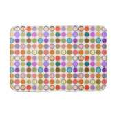 Moderne Stippen uit de middeleeuwen - wit met meer Badmat (Voorkant)