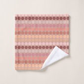 Moderne Stippen uit het midden van de eeuw - Peach Bad Handdoek (Wasdoekje)