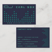 Moderne stippen voor equalizer visitekaartje (Voorkant / Achterkant)