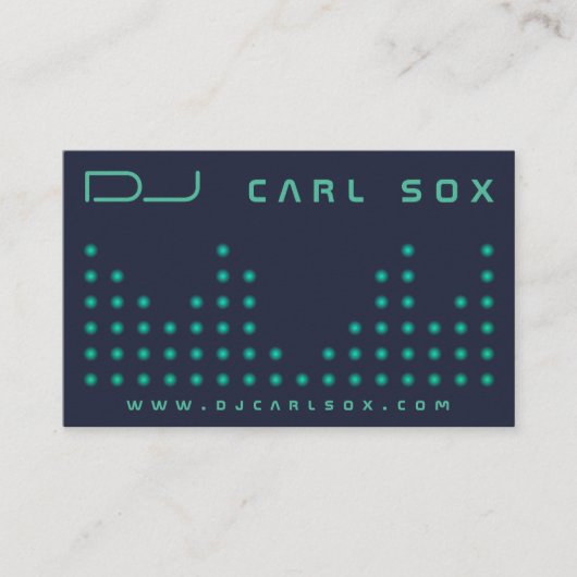 Moderne stippen voor equalizer visitekaartje (Voorkant)