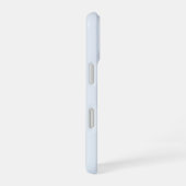 Moderne Stofblauwe Gouden Script Monogram iPhone 16 Hoesje (Rechterkant)