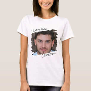 Moderne Straatkunst Voeg foto toe Ik hou van jou v T-shirt