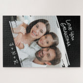 Moderne Straatkunst Voeg Je Foto Toe Oma Lief Van  Legpuzzel (Horizontaal)