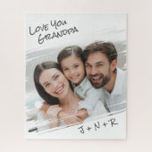 Moderne Straatkunst Voeg Je Foto Toe Opa Lief Legpuzzel (Verticaal)