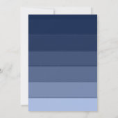 Moderne strand Nautical Blue Bachelorette Kaart (Achterkant)