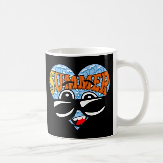 Moderne strand zonnebril koffiemok (Rechts)