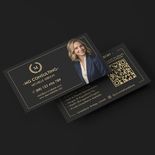 Moderne Strategisch Consultant CPA Accountant Zwar Visitekaartje