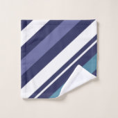 Moderne streep diagonaal bad handdoek (Wasdoekje)