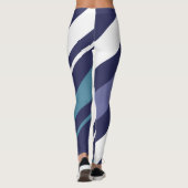 Moderne streep diagonale Leggings (Achterkant)