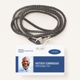 Moderne streepjescode voor aangepaste Logo werknem Badge