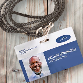 Moderne streepjescode voor aangepaste Logo werknem Badge