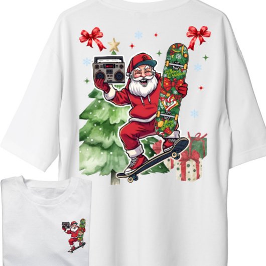 Moderne Streetwear Kerstman T-shirt
