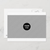 Moderne strepen Dank u Briefkaart (Voorkant / Achterkant)