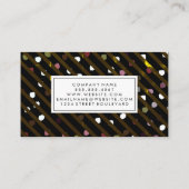 Moderne strepen en Stippen textuur Visitekaartje (Achterkant)