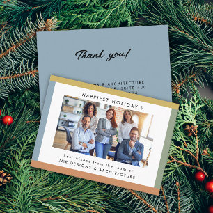 Moderne Strepen Foto Vakantie Visitekaartje