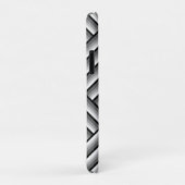 Moderne strepen in zwart, wit en grijs - koel Case-Mate iPhone case (Achterkant/rechts)
